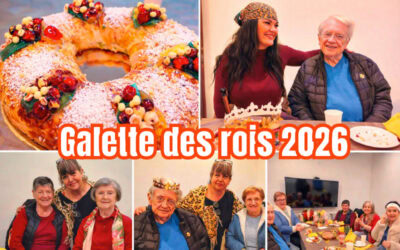 Une galette des rois avec nos bénéficiaires